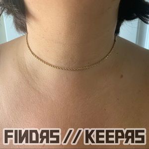 Gold Rope Choker // 14kt Yellow Gold 🥇🏆👁